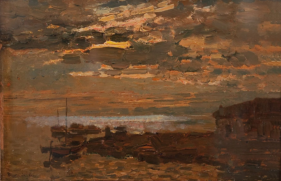 Tramonto sul mare